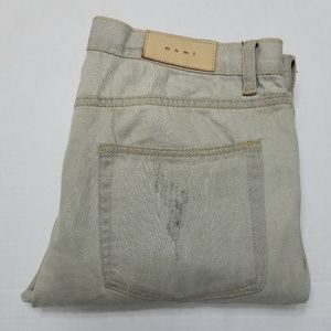 mnmi beige jeans W34 button fly slim/skinny
